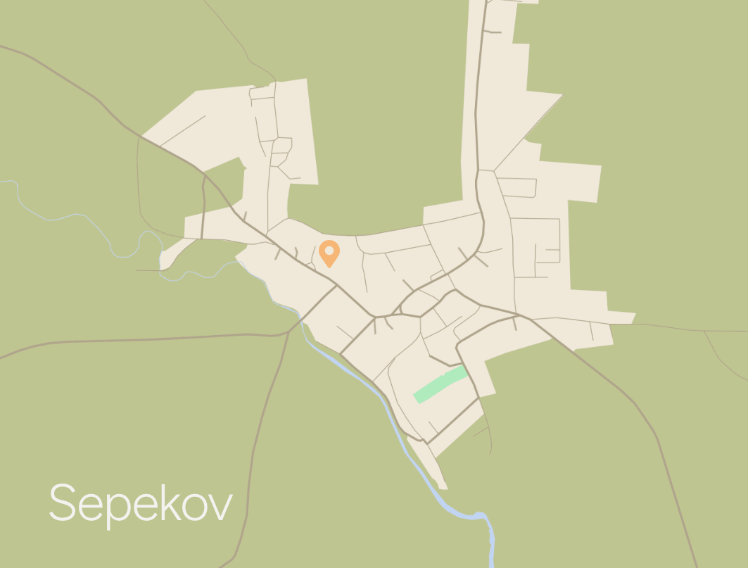 Trojdomy Sepekov na mapě